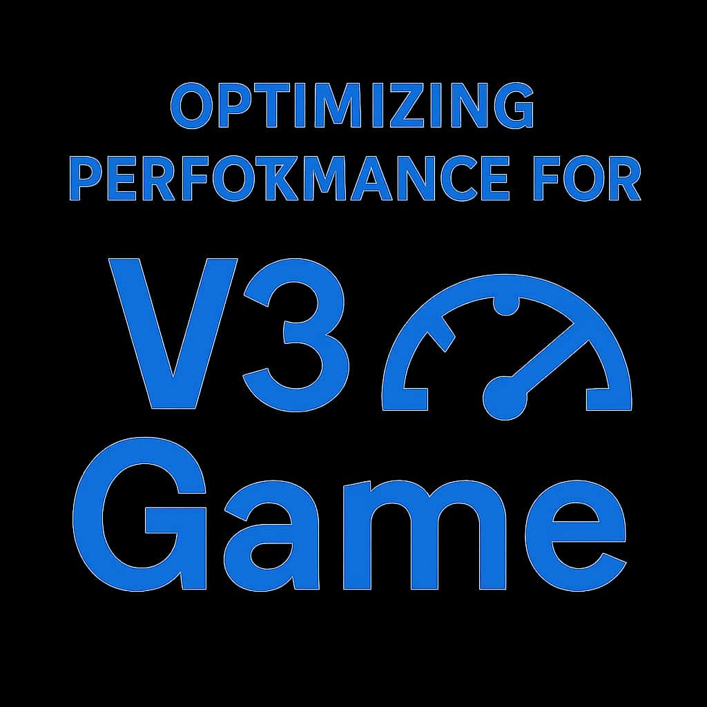 A simple icon indicating performance optimization for V3 Game.