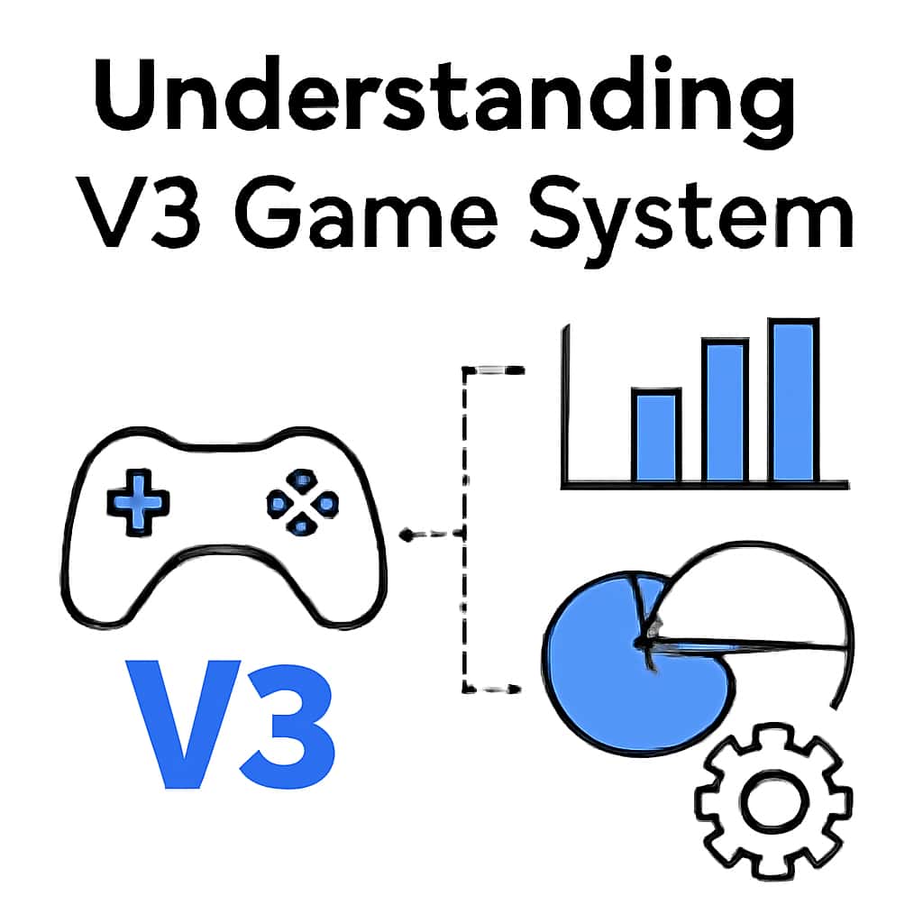 Diagram illustrating features of the V3 Game System.