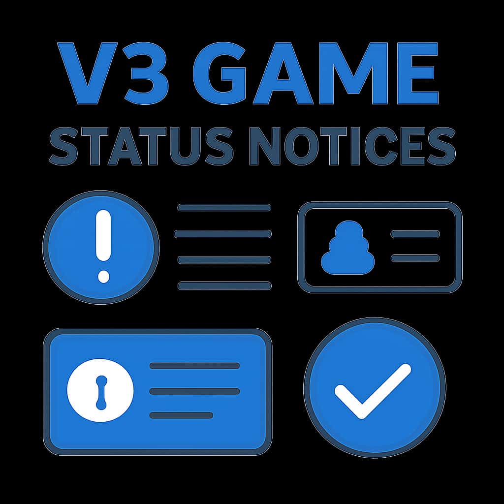 Illustration of the V3 Game status process and updates.