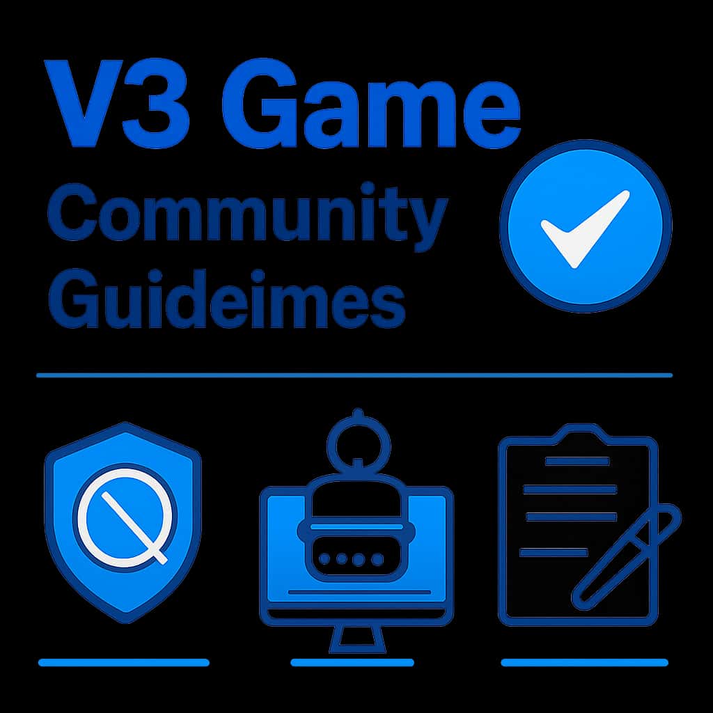 Diagram illustrating the V3 Game Community Guidelines.