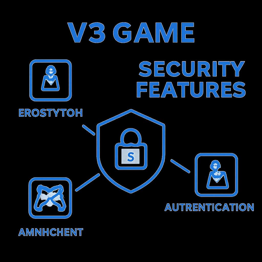 Diagram illustrating V3 Game Security Features.