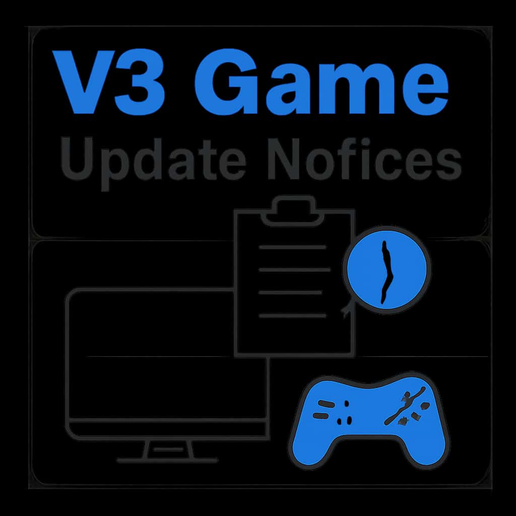 An educational diagram about V3 Game Update Notices.