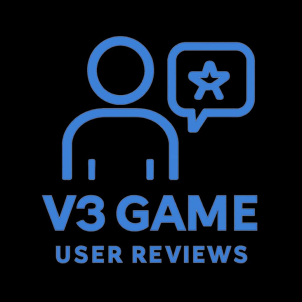Icon depicting user feedback and reviews for V3 Game.